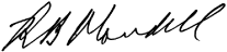 (RALPH B. MANDELL SIGNATURE)